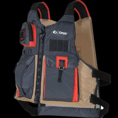 ONYX OUTDOOR KAYAK FISHING PADDLE VEST  XXL  TAN - 1217706517