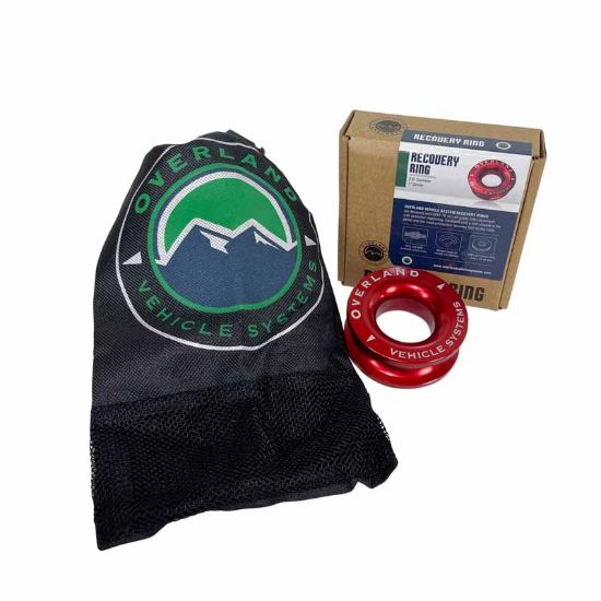 OVERLAND VCL RECOVERY RING 2.5' 10 000 LB. RED W - 19240005