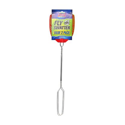 PIC CORP 2 PACK METAL HANDLE FLY SWATTERS - WIRE2PK