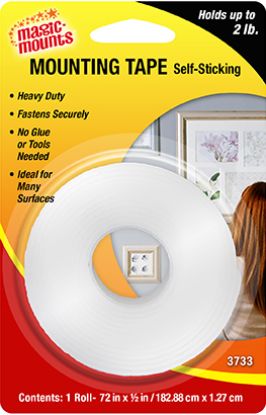 MAGIC MOUNTS 1/2' X 72' MOUNTING TAPE - 3733