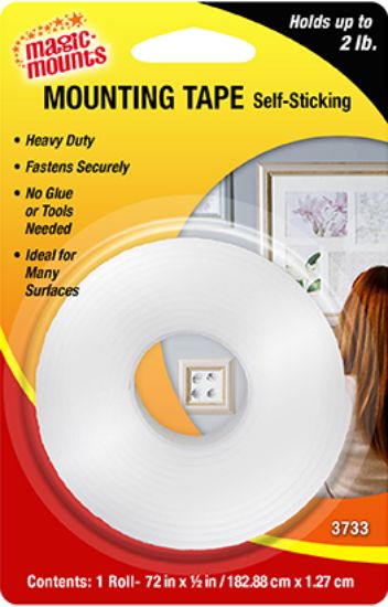 MAGIC MOUNTS 1/2' X 72' MOUNTING TAPE - 3733