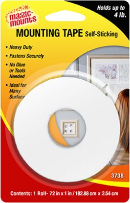 MAGIC MOUNTS 1' X 72' HD MOUNTING TAPE - 3738