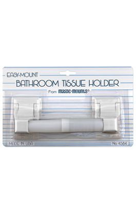 MAGIC MOUNTS BATH TISSUE HOLDER 1PK WH - 4584W