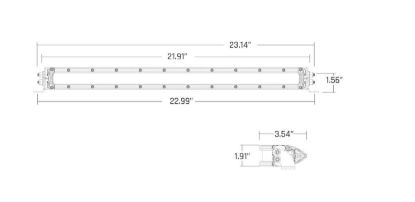 RIGID IND SR-SERIES 20' SAE DRIVING AMBER - 920414