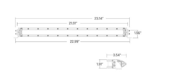 RIGID IND SR-SERIES 20' SAE DRIVING AMBER - 920414