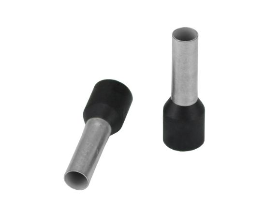 PACER FERRULE  10 AWG  12MM BLACK COLLAR - RL1012MM25