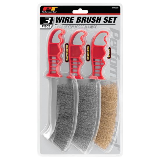 PERFORM TOOL 3PC WIRE BRUSH SET - W4990