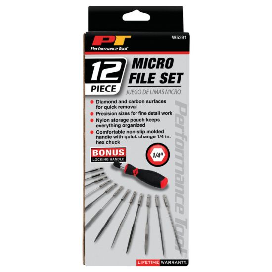 PERFORM TOOL 12PC MICRO FILE SET - W5391