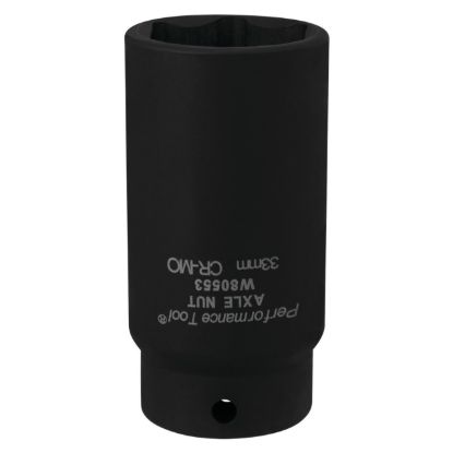 PERFORM TOOL AXLE NUT SOCKET 33MM - W80553