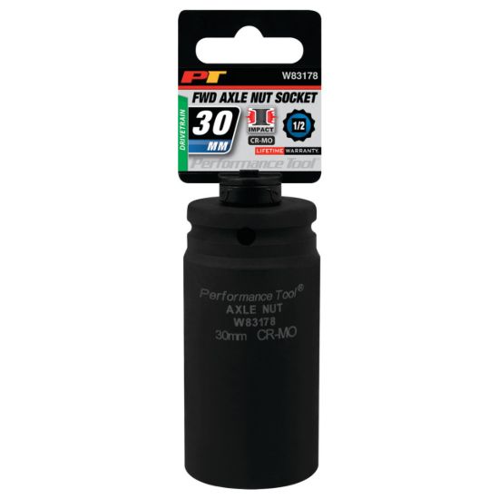 PERFORM TOOL AXLE NUT SOCKET 30MM - W83178