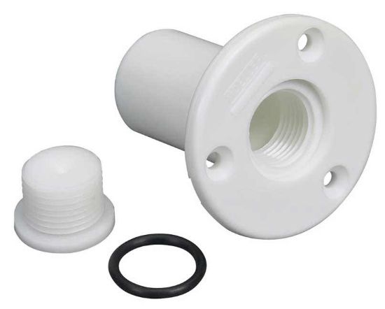 MOELLER TRANSOM DRAIN TUBE WITH PLUG - 02030310