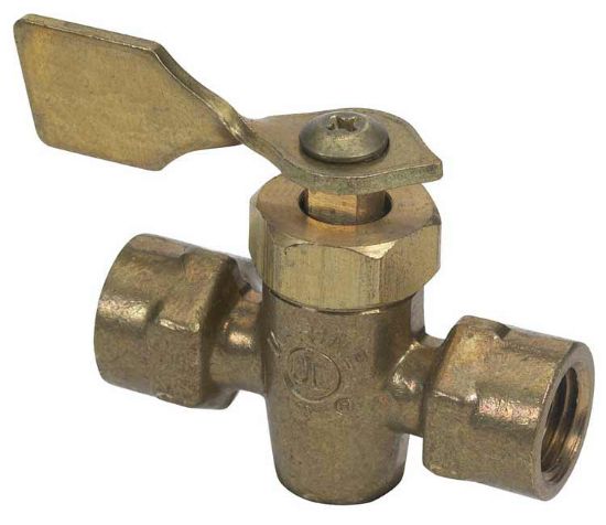 MOELLER 1/4 FNPT M/F BRASS SHUT-OFF - 03330010