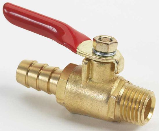 MOELLER 1/4 NPTMPRT 3/8 BRASS BARB SHUT - 03330610