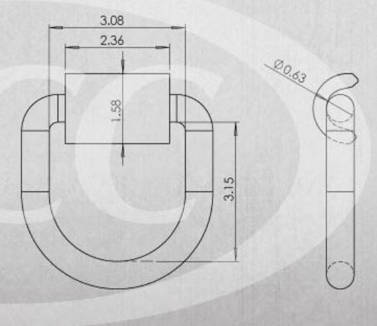 PACIFIC CARG 5/8'FORGED D-RING W/WELD- - DR062