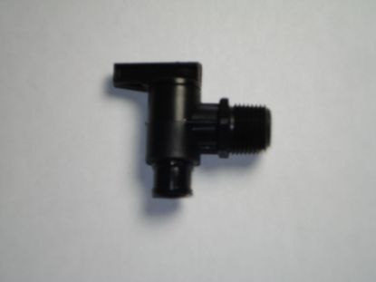 PETERSN MOLD 3/8' DRAIN VALVE MALE PIPE THREAD - 18964BLACK
