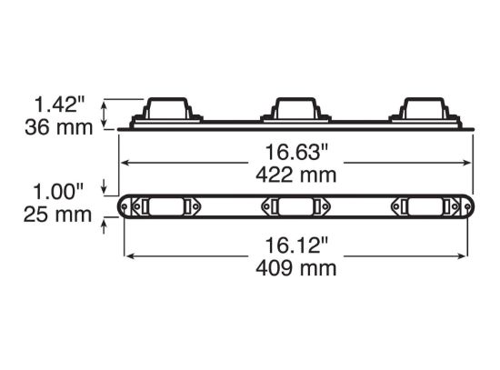 PETERSON MFG ID BAR LIGHT - 1073R