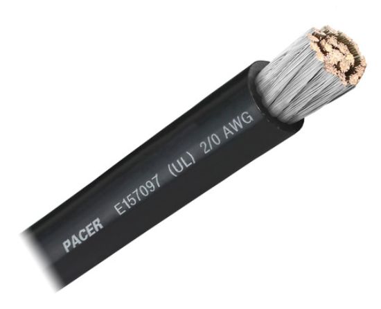 PACER 2/0 UL BK TC WIRE 25FT RL - WUL20BK25