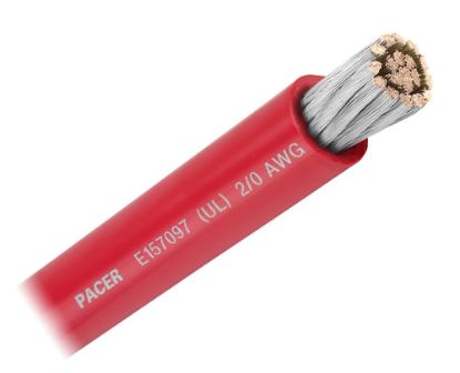 PACER 2/0 UL RD TC WIRE 25FT RL - WUL20RD25