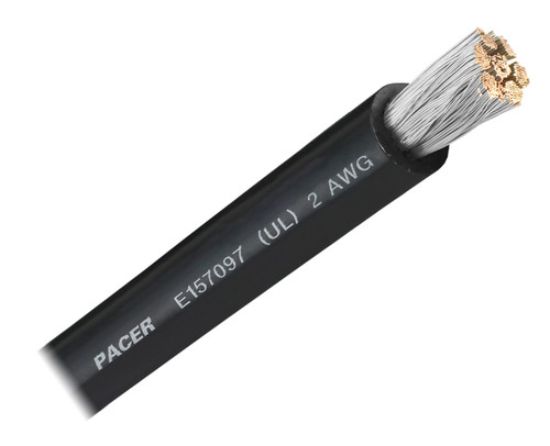 PACER 2 AWG UL BK TC WIRE 50FT RL - WUL2BK50