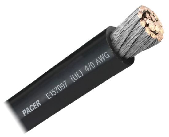 PACER 4/0 UL BK TC WIRE 100FT RL - WUL40BK100
