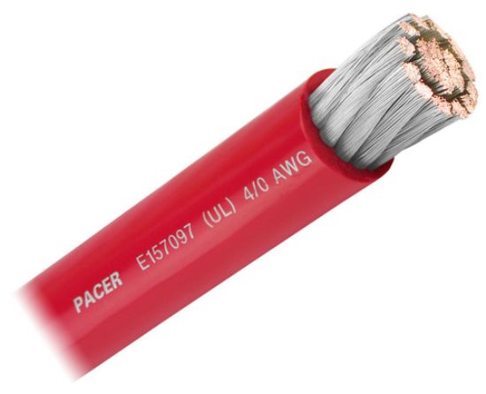 PACER 4/0 UL RD TC WIRE 25FT RL - WUL40RD25