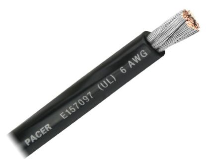 PACER 6 AWG UL BK TC WIRE 100FT RL - WUL6BK100