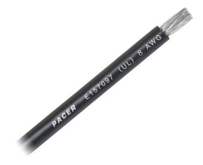 PACER 8 AWG UL BK TC WIRE 100FT RL - WUL8BK100