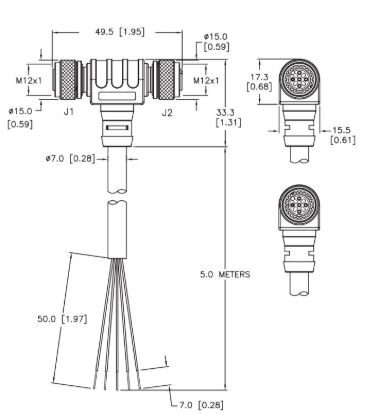 MARETRON POWER TAP TEE  MICRO/MID  5M - CFSPWR05CF