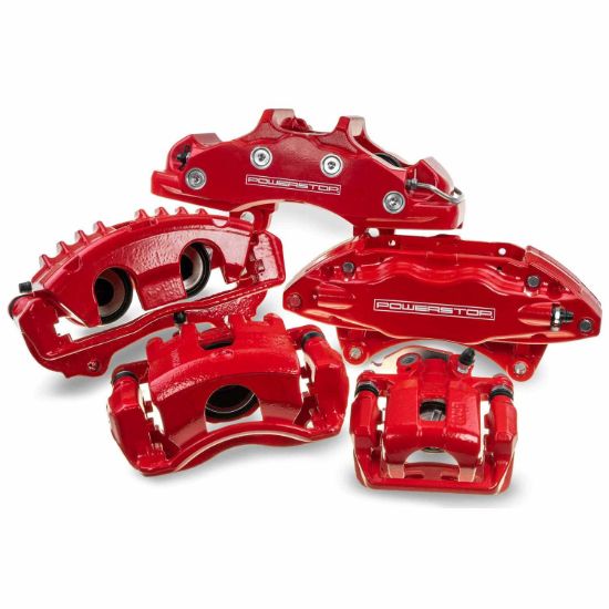 POWERSTOP RED CALIPER PAIR W/O BRKT - S15174