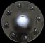 PHOENIX USA BLACK HUB COVER ABS FRONT 19.5 IN 8 - Q822BF