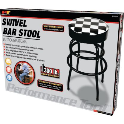 PERFORM TOOL BAR STOOL CHECKERED - W85023