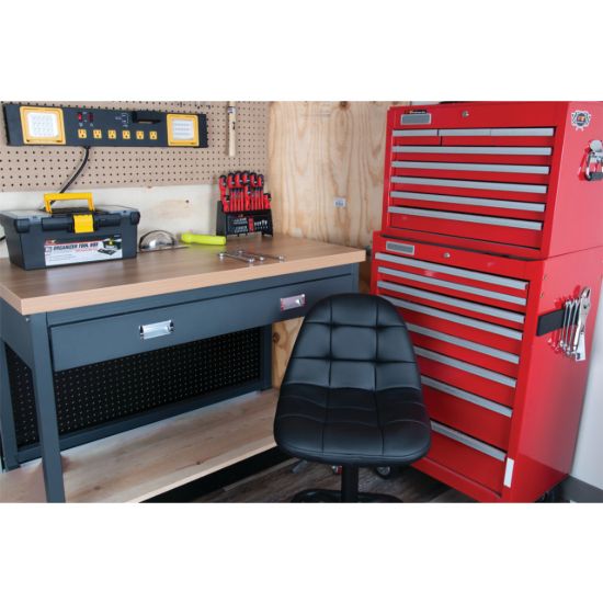 PERFORM TOOL HIGH BACK PNEUMATIC SHOP STOOL - W85031