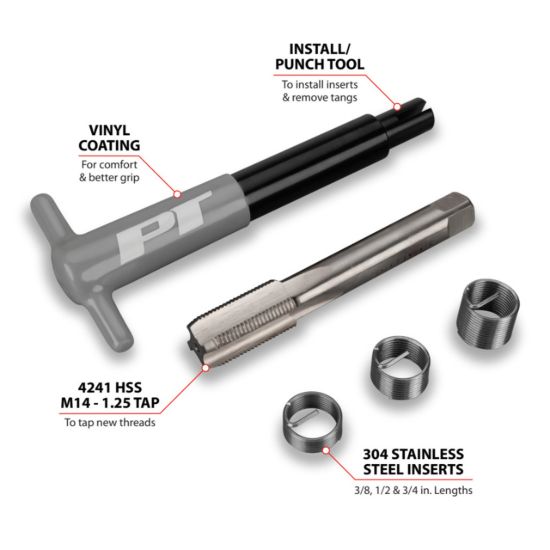 PERFORM TOOL THREAD REPAIR KIT M14-1.25 - W86904