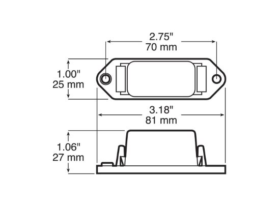 PETERSON MFG MINI CLEARANCE LIGHT AMBE - V107WA