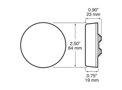 PETERSON MFG PKG ROUND CLEARANCE LIGHT - V142R