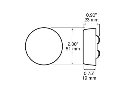 PETERSON MFG PKG ROUND CLEARANCE LIGHT - V146A