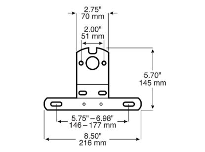 PETERSON MFG LICENSE BRACKET METAL - V42809