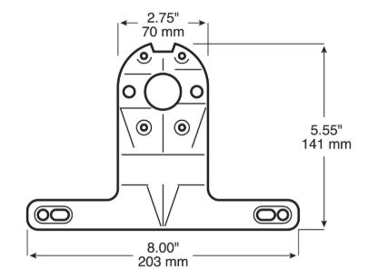 PETERSON MFG LICENSE BRACKET PLASTIC - V44009
