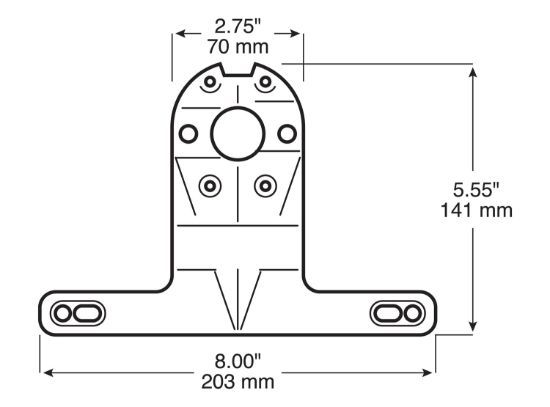 PETERSON MFG LICENSE BRACKET PLASTIC - V44009