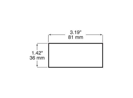 PETERSON MFG 3-1/8'X1-3/8' RECTNGL REF - V483A