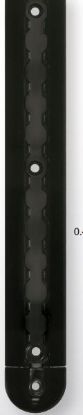 PHOENIX USA TOW RAX BLACK END CAP FOR DOMED AL - SPDE