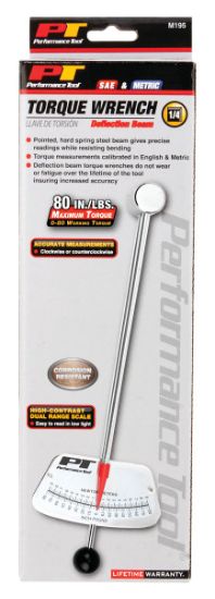PERFORM TOOL 1/4' DR 0-60 INLB DEFLECT - M195