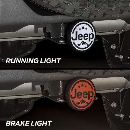 PLASTICOLOR JEEP LIGHTED HITCH COVER - 002315R01