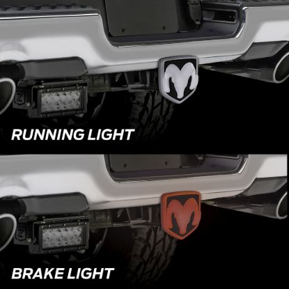 PLASTICOLOR RAM LIGHTED HITCH COVER - 002316R01