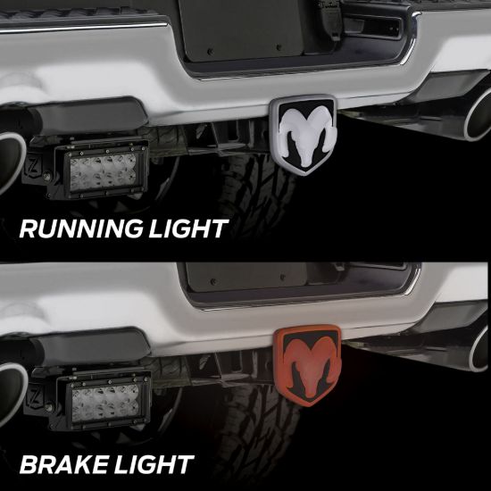 PLASTICOLOR RAM LIGHTED HITCH COVER - 002316R01