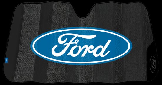 PLASTICOLOR FORD BLACK MATTE ACCORDION SUNSHADE - 003858R01