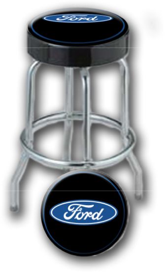 PLASTICOLOR GARAGE STOOL FORD LOGO - 004751R01
