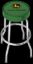 PLASTICOLOR JOHN DEERE LOGO GREEN STOOL - 004767R01