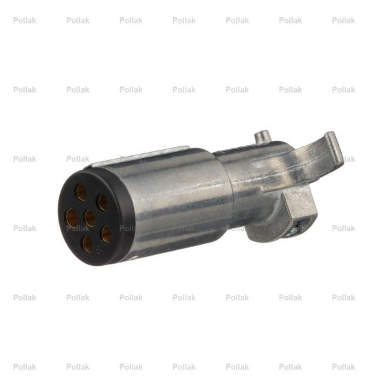 POLLAK 6 POLE ROUND PLUG W/O CABLEGUARD - 6P100V