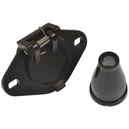 POLLAK 6 POLE ROUND SOCKET WITH RUBBER BOO - 6P103V
